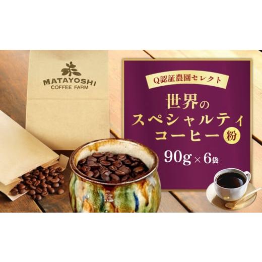 ふるさと納税 コーヒー コーヒー粉 沖縄県 東村 又吉コーヒー園セレクト 世界のスペシャルティコーヒー (粉・中挽き)90g×6袋 スペシャルティ スペシャリテ…