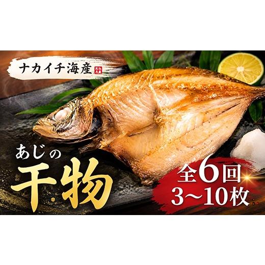 ふるさと納税 干物 アジ 高知県 室戸市 定期便6回 ナカイチ海産 アジの干物 奇数月 隔月 定期便 頒布会 鯵 あじ 6カ月 魚介 魚 海鮮 人気 おすすめ 干物定期便…_1