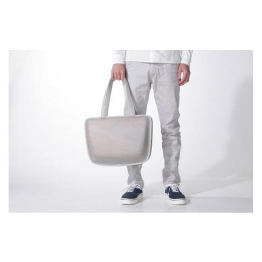 ふるさと納税 カバン トートバッグ 高知県 馬路村 monacca-bag/Leaf Ashグレー 木製 トートバッグ 個性的 カバン 鞄 メンズ レディース ファッション 父の日 …