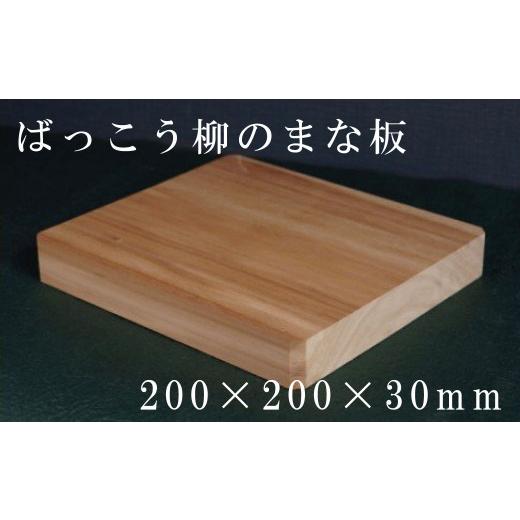 ふるさと納税 木工品・竹工品 北海道 当麻町 HOKUON ばっこう柳のまな板スクエア大_1