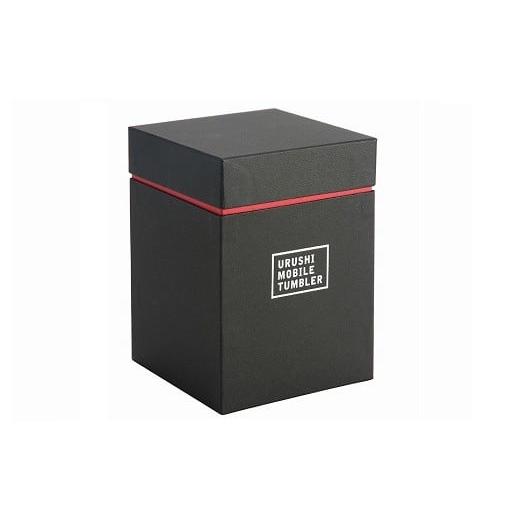 陶磁器・漆器・ガラス 福井県 鯖江市  伝統工芸品 thermo mug×越前漆器『うるしモバイルタンブラー 波千鳥 朱』［B-04804b］ 【鉱石】 朱