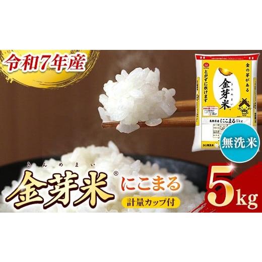 ふるさと納税 米 にこまる 島根県 安来市 BG無洗米・金芽米にこまる 5kg 計量カップ付き 令和7年産 時短 健康 うまみ 甘み 栄養 おいしい やわらかい ふっくら…