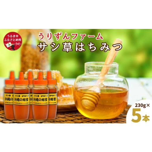 ふるさと納税 加工品等 はちみつ 沖縄県 うるま市 うるま市で採れた「サシ草はちみつ」230g×5本セット_1