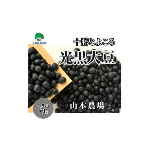 ふるさと納税 北海道 豊頃町 山本農場 十勝とよころ 光黒大豆1.6kg(大粒)