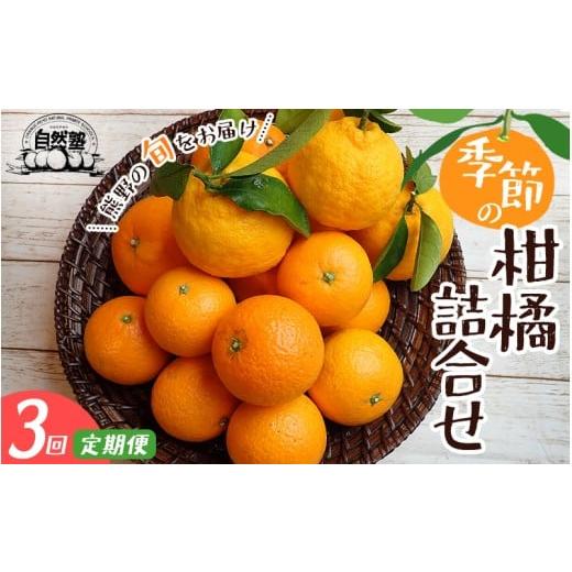 ふるさと納税 果物の詰合せ 三重県 熊野市  定期便 自然塾 季節の柑橘詰合せ 3回定期便 みかん ミカン 温州みかん フルーツ 果物 くだもの 柑橘 不知火 せとか…_1
