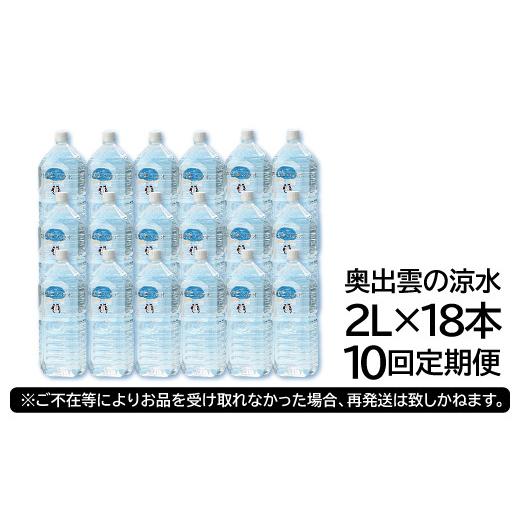 ふるさと納税 水・ミネラルウォーター 1L〜2L 島根県 奥出雲町 奥出雲の涼水定期便(2L×18本)10回 水・ミネラルウォーター 2000ml 水 定期便 10回 2L×18本 ミ…の画像