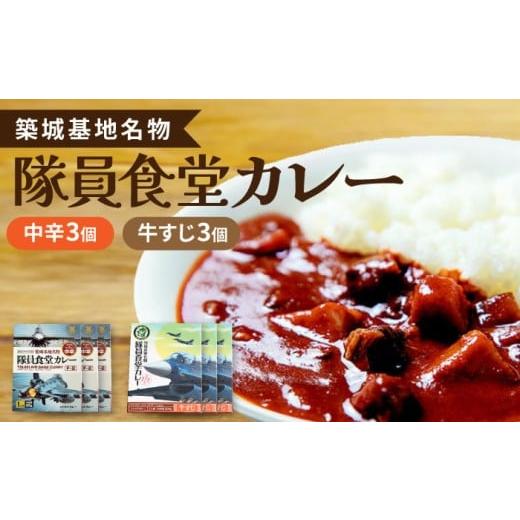 ふるさと納税 加工品等 レトルト 福岡県 築上町 F-2 パッケージ 航空自衛隊 築城基地 名物 隊員食堂 カレー ( 中辛 + 牛すじ 各3個)[築上町] NPO法人築上…