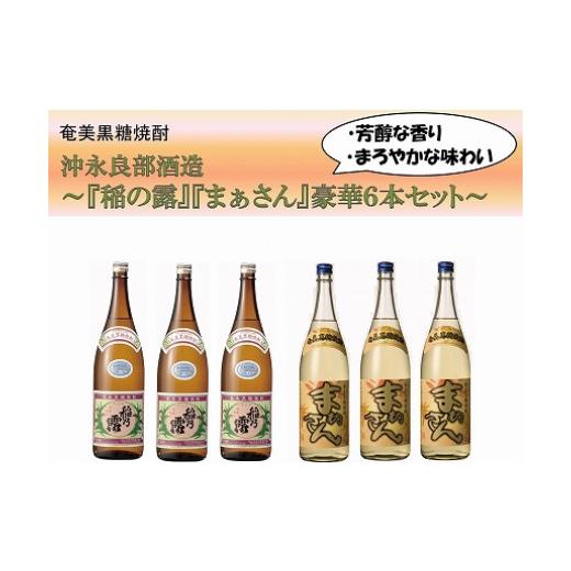 ふるさと納税 鹿児島県 和泊町 沖永良部島で造られた奄美黒糖焼酎　「稲乃露」・「まぁさん」6本セット 稲乃露 まぁさん