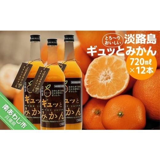 ふるさと納税 果汁飲料 みかん 兵庫県 南あわじ市 淡路島ギュッとみかん　720ｍL（12本入り）_1