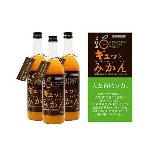 ふるさと納税 果汁飲料 みかん 兵庫県 南あわじ市 淡路島ギュッとみかん　720ｍL（12本入り）_3
