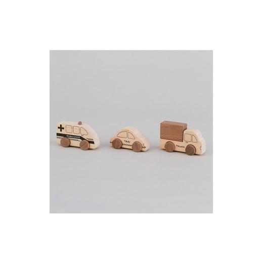 ふるさと納税 雑貨・日用品 玩具 岡山県 美作市 IKONIH TOYはたらく車シリーズ_IKONIH TOY 木のおもちゃ はたらく車 車 おもちゃ 知育玩具 子供用 玩具 人気 …_1