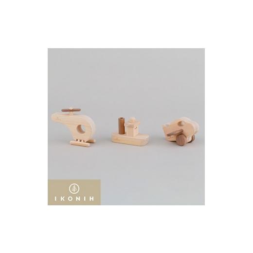ふるさと納税 雑貨・日用品 玩具 岡山県 美作市 IKONIH TOY 乗り物シリーズ 1075726