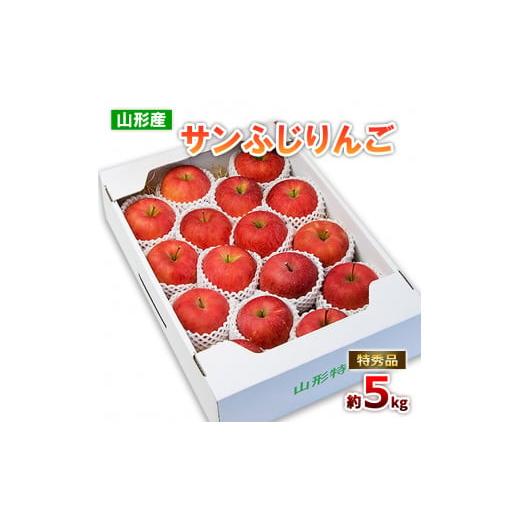 ふるさと納税 りんご 山形県 山形市 山形のサンふじりんご 特秀品 約5kg(10〜25玉) 令和8年産先行予約 FS25-789