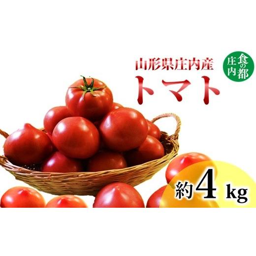 ふるさと納税 野菜類 トマト 山形県 三川町 食の都庄内 庄内産とまと約4kg 6月上旬頃より順次発送予定