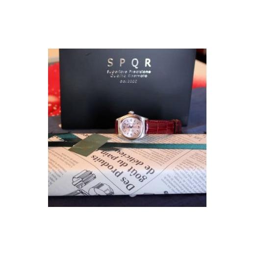 ふるさと納税 小物 長野県 岡谷市  腕時計 機械式 SPQR Ubud-M　文字盤ピンクゴールド　 バンド ステンレスメッシュ 腕時計 時計 ブランド SPQR スポール レデ…の画像