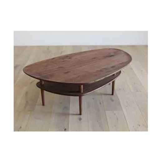 ふるさと納税 家具 テーブル 福岡県 大川市 BORDO Clam Table 105 walnut walnut_1