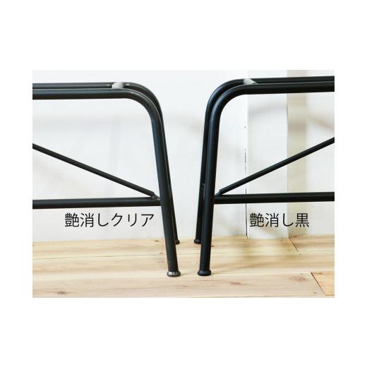 ふるさと納税 雑貨・日用品 インテリア 和歌山県 有田川町 艶消しブラック 高級ブラックウォルナット無垢材のアイアンベンチ_7