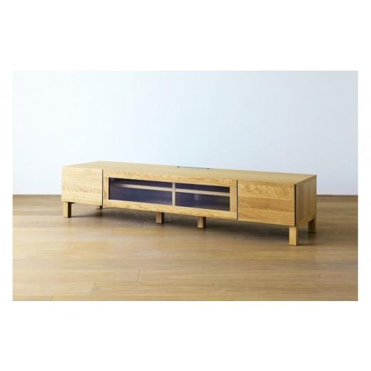 ふるさと納税 家具 収納家具 福岡県 大川市  開梱設置 高野木工 LECCE レッチェ 164TVボード オーク (透明ガラス) 10年保証の画像