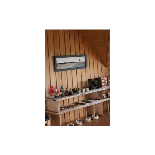 ふるさと納税 木工品・竹工品 北海道 美瑛町 貴妃花 額絵 木々の丘