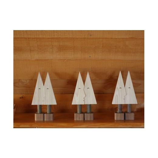 ふるさと納税 木工品・竹工品 北海道 美瑛町 貴妃花 額絵「親子の木