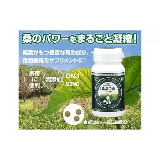 ふるさと納税 お茶類 島根県 江津市 有機桑葉つぶセット（360粒×3本） KW-9 ｜有機桑葉 タブレット 桑の葉 桑茶 桑 青汁 無添加 DNJ Q3MG 桑のパワー 便利 凝…の画像