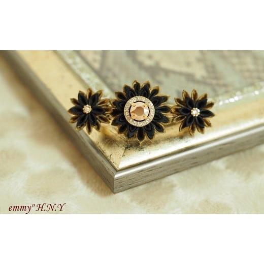 ふるさと納税 アクセサリー 埼玉県 本庄市 伝統工芸 tsumami バレッタ KOKU (黒) 伝統 工芸 工芸品 つまみ細工 ヘアアクセサリー 髪飾り アクセサリー 小物 …