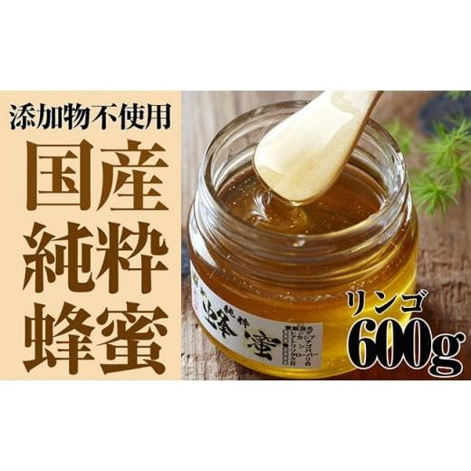 ふるさと納税 加工品等 はちみつ 岩手県 陸前高田市 気仙養蜂の国産純粋蜂蜜〈リンゴ〉600g はちみつ ギフト 料理 飲料 岩手県 陸前高田市の画像