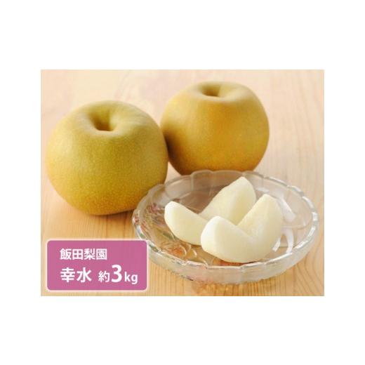ふるさと納税 梨 千葉県 四街道市 幸水 約3kg ／ 飯田梨園 ／ 梨 なし 朝獲り 果物_1