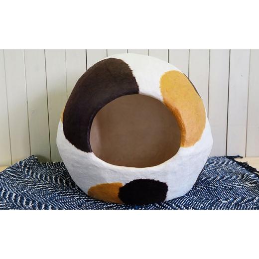 ふるさと納税 雑貨・日用品 島根県 江津市 石州勝地半紙 手漉き和紙の猫ハウス チョビータ 三毛柄