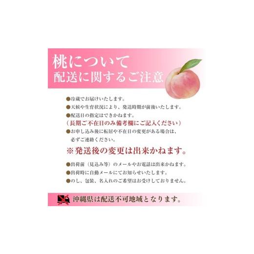 ふるさと納税 もも 山梨県 市川三郷町 山梨の桃 6〜7玉 2kg箱 2026年7月上旬から発送  長田明農園 5839-1241の画像