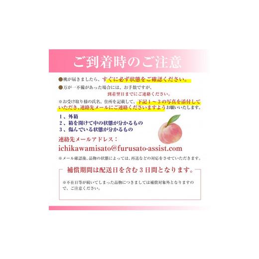 ふるさと納税 もも 山梨県 市川三郷町 山梨の桃 6〜7玉 2kg箱 2026年7月上旬から発送  長田明農園 5839-1241の画像