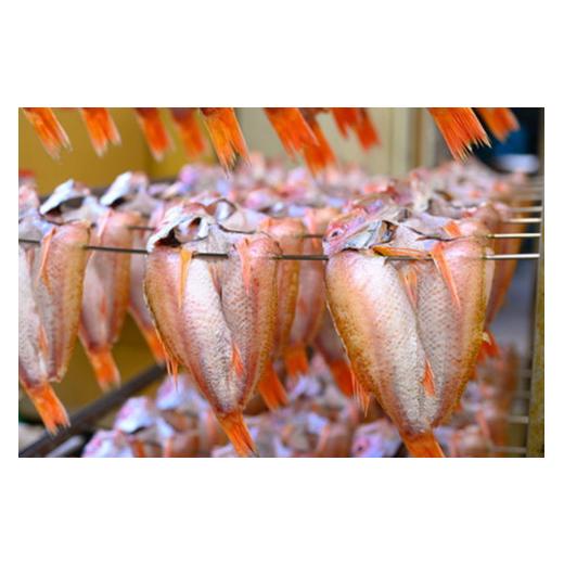ふるさと納税 魚貝類 のどぐろ 京都府 京丹後市  海鮮の匠 魚政 のどぐろ一夜干し（ノドグロ、のど黒、アカムツ）400g級使用 干し上がり後 280g以上 3尾セッ…の画像