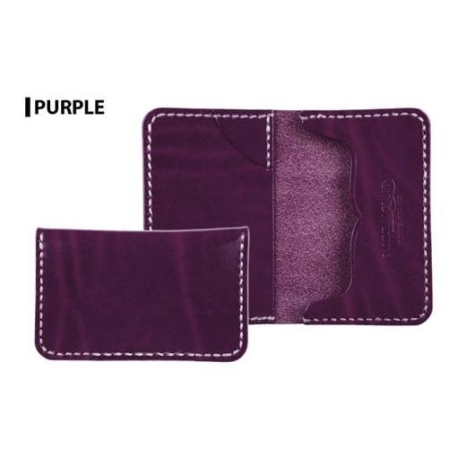 ふるさと納税 小物 宮城県 大和町 サムライクラフト カードケース(名刺入れ) パープル (67mm×110mm×厚み14mm) レザー 革 本革 レザー製品 革製品 ルガトショ…