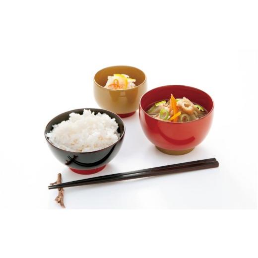 ふるさと納税 陶磁器・漆器・ガラス 福井県 鯖江市 aisomo cosomo 飯椀 ツートンカラーのPOPな越前漆器 100%天然漆 老舗塗師屋創業230年 レッド×ベージュ B-0…の画像