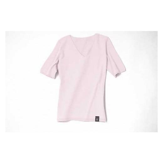 ふるさと納税 服 女 和歌山県 和歌山市 NUONE海島綿Vネック半袖プルオーバー ライトピンク 1(9号) 混率 コットン(シーアイランドコットン)100% カラー ライト…