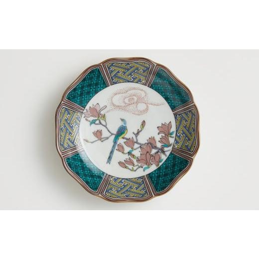 ふるさと納税 陶磁器・漆器・ガラス 石川県 能美市  No.5784-0290 九谷焼　4.2号皿揃　花鳥絵変り（5枚セット）_4