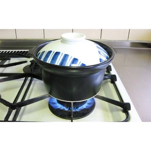 ふるさと納税 雑貨・日用品 佐賀県 有田町 有田焼 直火・電子レンジ対応炊飯器「炊っくん」4合炊 A45-47の画像