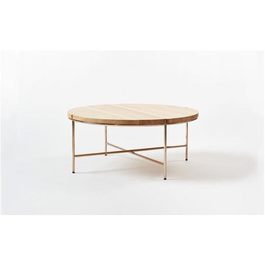 ふるさと納税 家具 テーブル 熊本県 南小国町 FIL コーヒーテーブル MASS Series 900 Coffee Table -Natural Wood & Copper Frame-　小国杉 テーブル ラ…