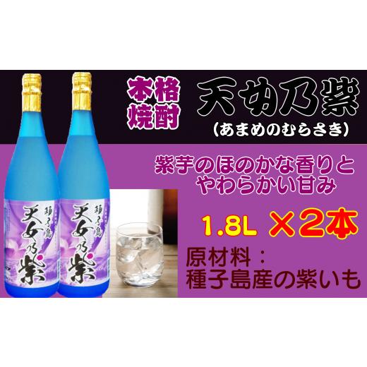 ふるさと納税 鹿児島県 西之表市 種子島 本格 芋 焼酎 天女乃紫 (あまめのむらさき) 1.8L 一升瓶 2本 NFN156[500pt]