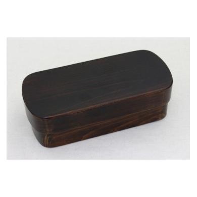 ふるさと納税 食器・グラス 弁当箱 和歌山県 海南市 紀州桧弁当箱 タイプS-4 DBR ナノコート