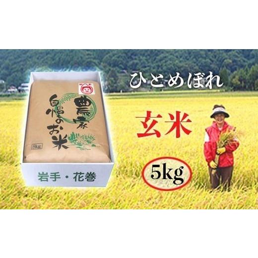 ふるさと納税 玄米 岩手県 花巻市 令和7年産 減農薬栽培 岩手花巻産ひとめぼれ 玄米 5kg 509