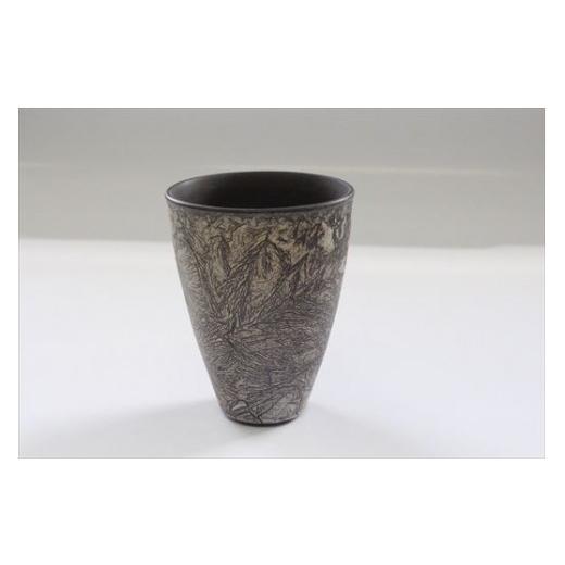 ふるさと納税 北海道 美瑛町 皆空窯　氷裂ビアグラス[065-09] 陶芸