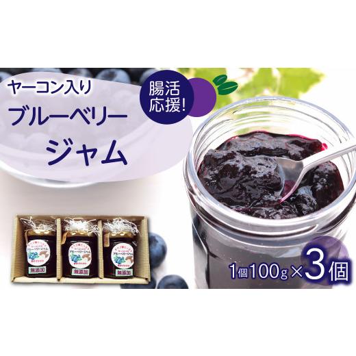 ふるさと納税 ジャム ブルーベリー 福島県 田村市 角切り ヤーコン入り ブルーベリー ジャム 3個セット 果物 フルーツ 手作り ヤーコン 健康 腸活 プレゼント …