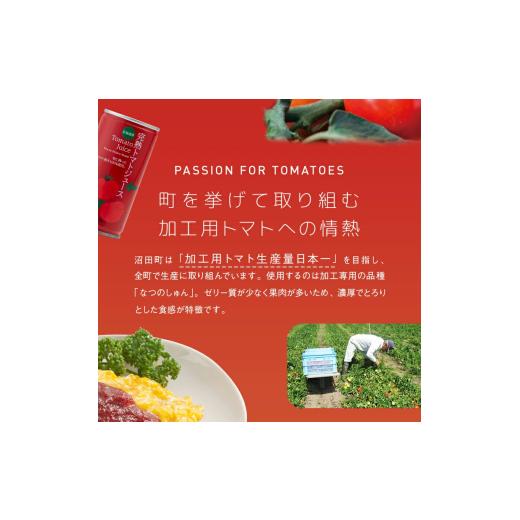 ふるさと納税 果汁飲料 トマト 北海道 沼田町 トマトセットC（トマトジュース無塩×30本・加塩缶×30本・トマトケチャップ×6個）保存料 無添加 国産 北海道産…の画像