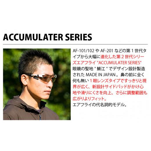 ふるさと納税 スポーツ・アウトドア 福井県 鯖江市 鼻パッドのないサングラス「エアフライ」＊男女兼用 AF-301モデル ホワイト F-03703a ／紫外線カット 軽量 …の画像