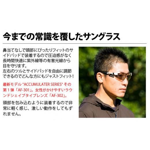 ふるさと納税 スポーツ・アウトドア 福井県 鯖江市 鼻パッドのないサングラス「エアフライ」＊男女兼用 AF-301モデル ブラック F-03703b ／紫外線カット 軽量 …の画像