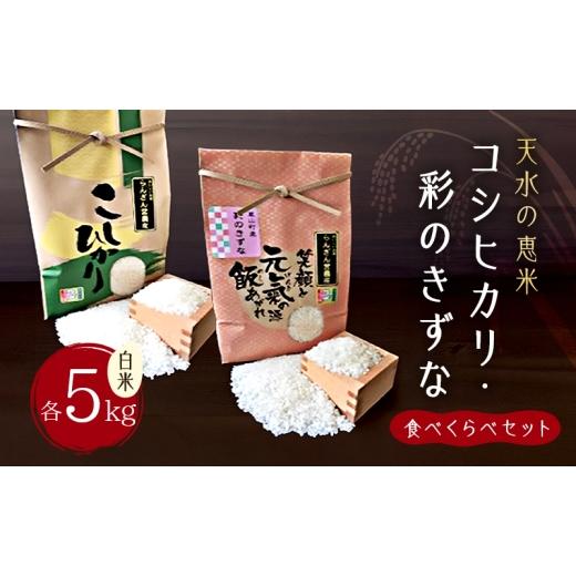 ふるさと納税 米 コシヒカリ 埼玉県 嵐山町 天水の恵米「コシヒカリ・彩のきずな」白米5kgずつ食べくらべセット お米