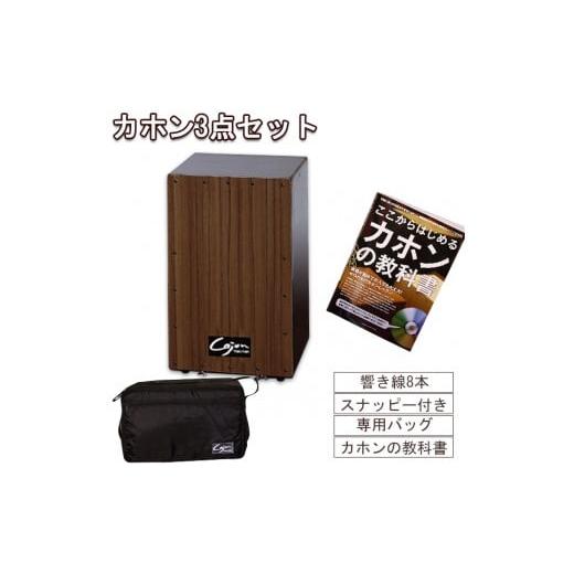 ふるさと納税 楽器 愛知県 知立市 No.21-0148 カホン(スナッピー付、響線8本)・バッグ・教則本の3点セット TCA-3(cajon-set)(ブラウン) ブラウン