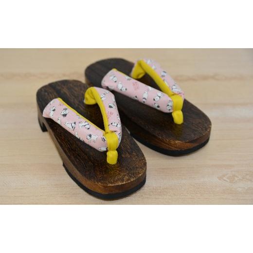 ふるさと納税 ファッション 下駄 奈良県 王寺町 雪丸下駄 子ども用 ピンク(17cm)規 17cm