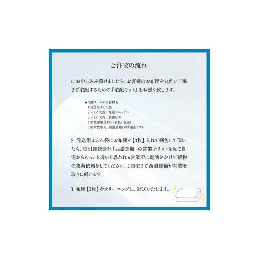 ふるさと納税 タオル・寝具 高知県 四万十町 オーガニックなふとんクリーニング３枚セット Osc-A006 羽毛布団 布団クリーニング 無添加せっけん石鹸で洗う 完…の画像